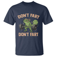 Gym Frog T Shirt Dont Fart Workout Weights Squat Humor - Wonder Print Shop