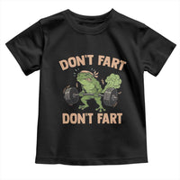 Gym Frog Toddler T Shirt Dont Fart Workout Weights Squat Humor - Wonder Print Shop