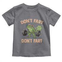 Gym Frog Toddler T Shirt Dont Fart Workout Weights Squat Humor - Wonder Print Shop