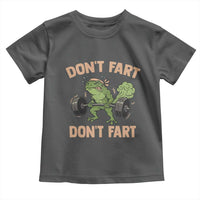 Gym Frog Toddler T Shirt Dont Fart Workout Weights Squat Humor - Wonder Print Shop