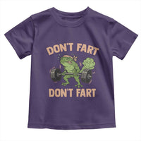 Gym Frog Toddler T Shirt Dont Fart Workout Weights Squat Humor - Wonder Print Shop