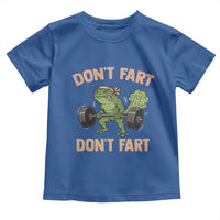 Gym Frog Toddler T Shirt Dont Fart Workout Weights Squat Humor - Wonder Print Shop