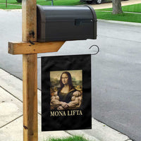Funny Mona Lifta Muscle Mona Lisa Bodybuilding Fitness Gym Lover Garden Flag - Wonder Print Shop