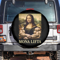 Funny Mona Lifta Muscle Mona Lisa Bodybuilding Fitness Gym Lover Spare Tire Cover - Wonder Print Shop