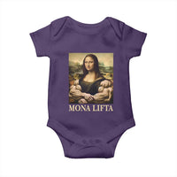Funny Mona Lifta Muscle Mona Lisa Bodybuilding Fitness Gym Lover Baby Onesie - Wonder Print Shop