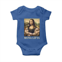 Funny Mona Lifta Muscle Mona Lisa Bodybuilding Fitness Gym Lover Baby Onesie - Wonder Print Shop