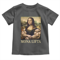 Funny Mona Lifta Muscle Mona Lisa Bodybuilding Fitness Gym Lover Toddler T Shirt - Wonder Print Shop