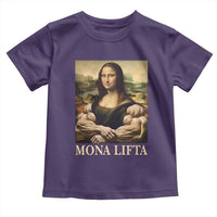 Funny Mona Lifta Muscle Mona Lisa Bodybuilding Fitness Gym Lover Toddler T Shirt - Wonder Print Shop