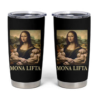Funny Mona Lifta Muscle Mona Lisa Bodybuilding Fitness Gym Lover Tumbler Cup - Wonder Print Shop