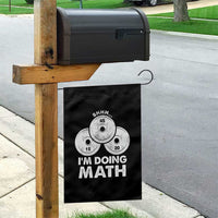 Funny Shhh I Am Doing Math Weightlifting Workout Training Garden Flag - Wonder Print Shop