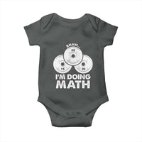 Funny Shhh I Am Doing Math Weightlifting Workout Training Baby Onesie - Wonder Print Shop