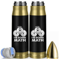 Funny Shhh I Am Doing Math Weightlifting Workout Training Bullet Tumbler - Wonder Print Shop