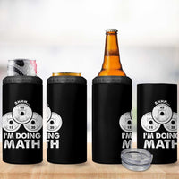 Funny Shhh I Am Doing Math Weightlifting Workout Training 4 in 1 Can Cooler Tumbler - Wonder Print Shop