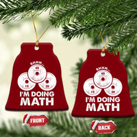 Funny Shhh I Am Doing Math Weightlifting Workout Training Ceramic Ornament - Wonder Print Shop