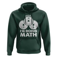 Funny Shhh I Am Doing Math Weightlifting Workout Training Hoodie - Wonder Print Shop