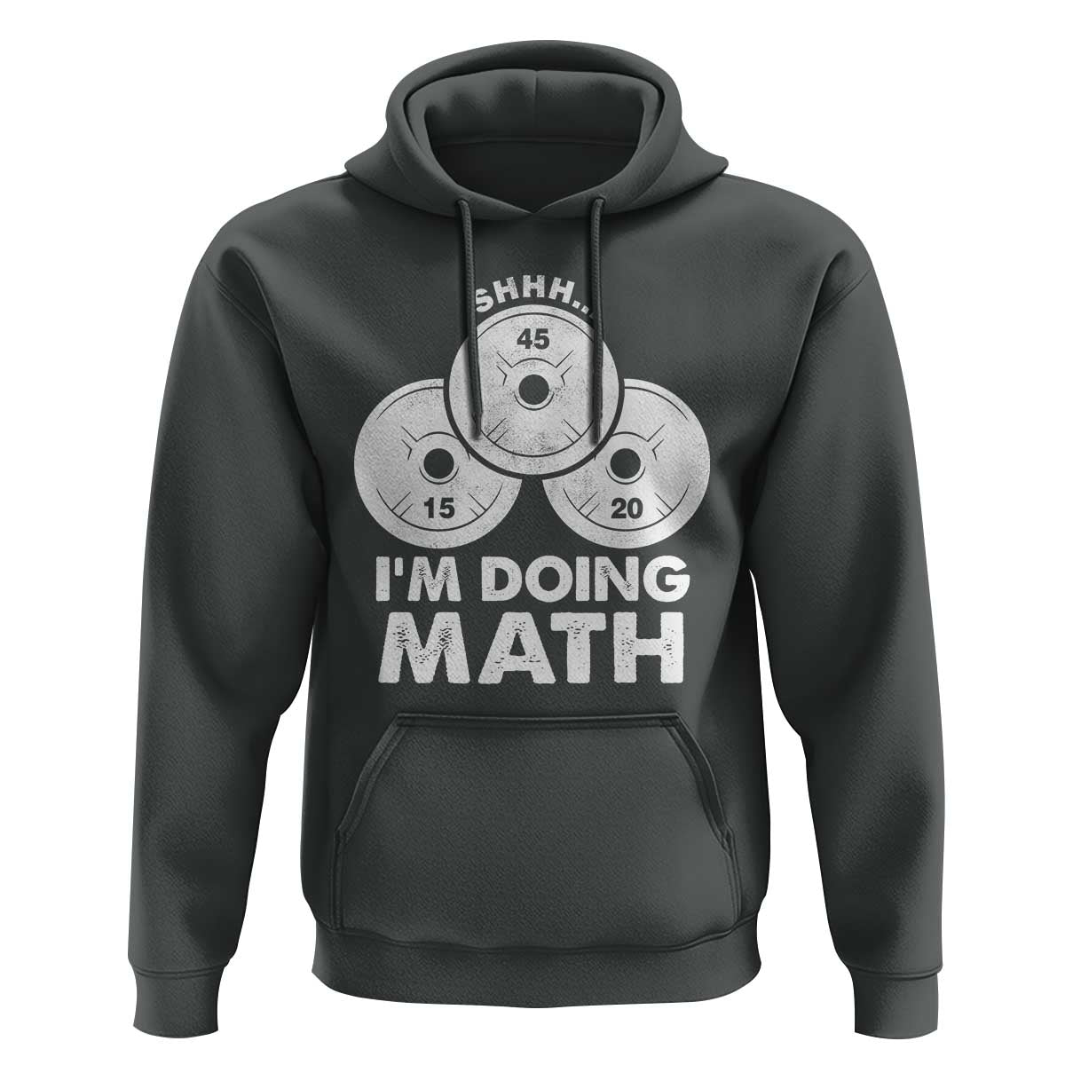 Funny Shhh I Am Doing Math Weightlifting Workout Training Hoodie - Wonder Print Shop
