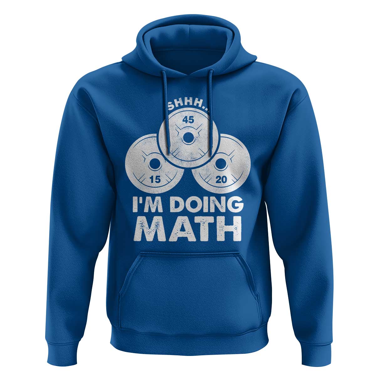 Funny Shhh I Am Doing Math Weightlifting Workout Training Hoodie - Wonder Print Shop