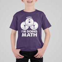 Funny Shhh I Am Doing Math Weightlifting Workout Training T Shirt For Kid - Wonder Print Shop