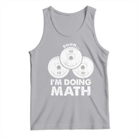 Funny Shhh I Am Doing Math Weightlifting Workout Training Tank Top - Wonder Print Shop