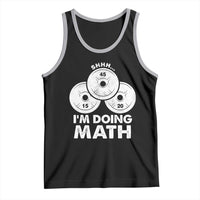 Funny Shhh I Am Doing Math Weightlifting Workout Training Tank Top - Wonder Print Shop