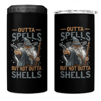 Outta Spells But Not Outta Shells 4 in 1 Can Cooler Tumbler Funny Fantasy Meme - Wonder Print Shop