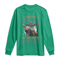 Outta Spells But Not Outta Shells Long Sleeve Shirt Funny Fantasy Meme - Wonder Print Shop