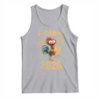 F Caw F 2026 Happy New Year Tank Top Funny Chicken Rooster - Wonder Print Shop