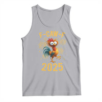 F Caw F 2025 Happy New Year 2026 Tank Top Funny Chicken Rooster - Wonder Print Shop