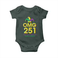 Funny Mardi Gras In Mobile Alabama Baby Onesie OMG 251 Original Mardi Gras Jester Hat