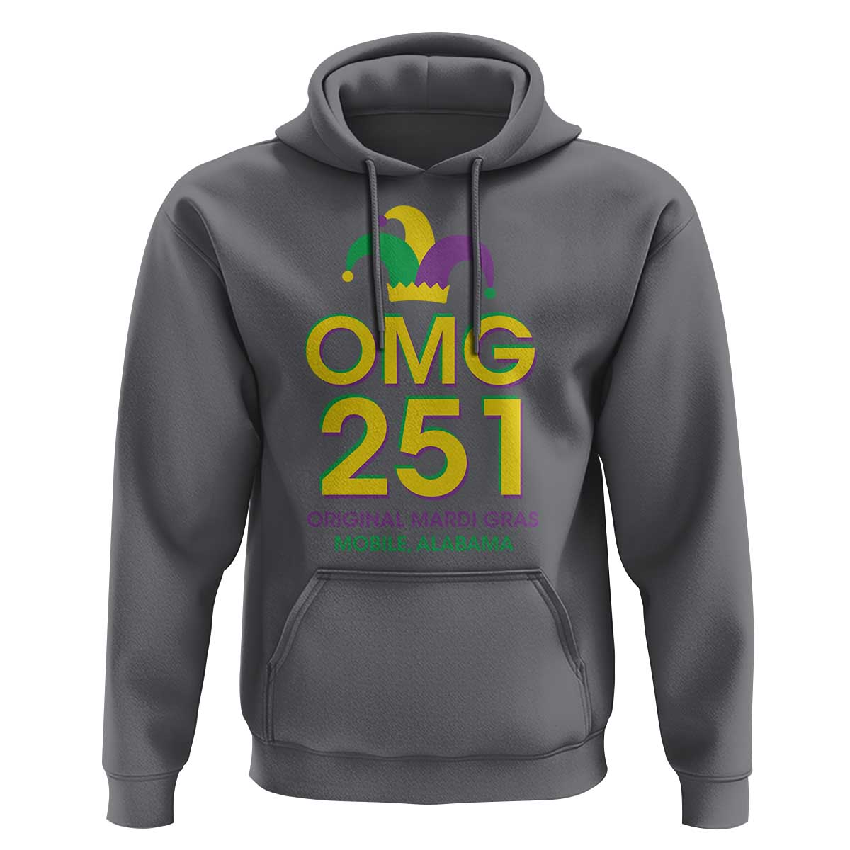 Funny Mardi Gras In Mobile Alabama Hoodie OMG 251 Original Mardi Gras Jester Hat