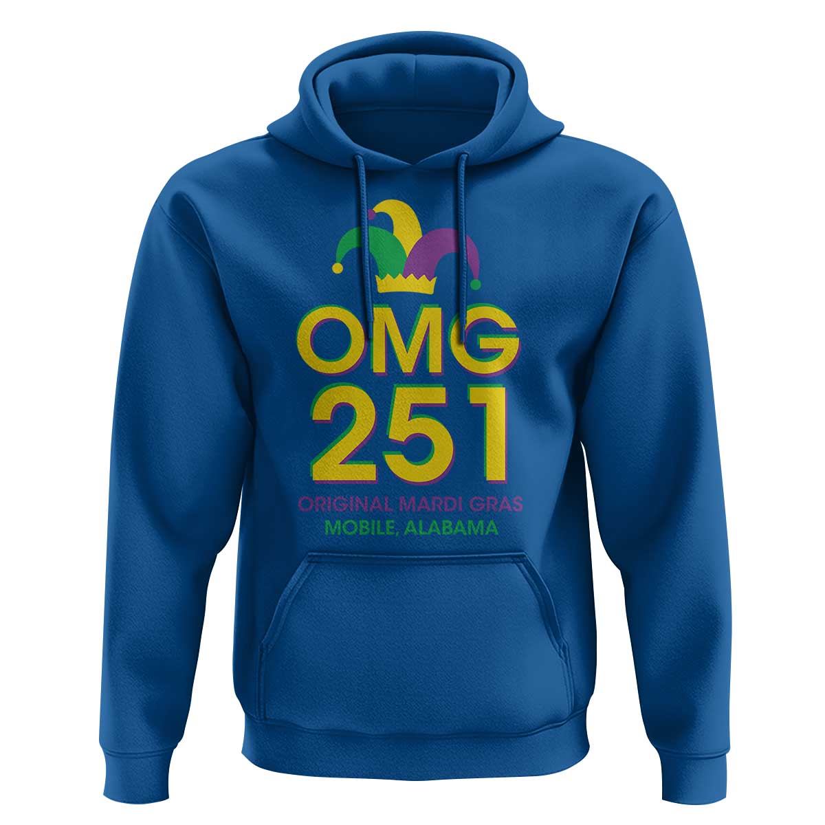 Funny Mardi Gras In Mobile Alabama Hoodie OMG 251 Original Mardi Gras Jester Hat