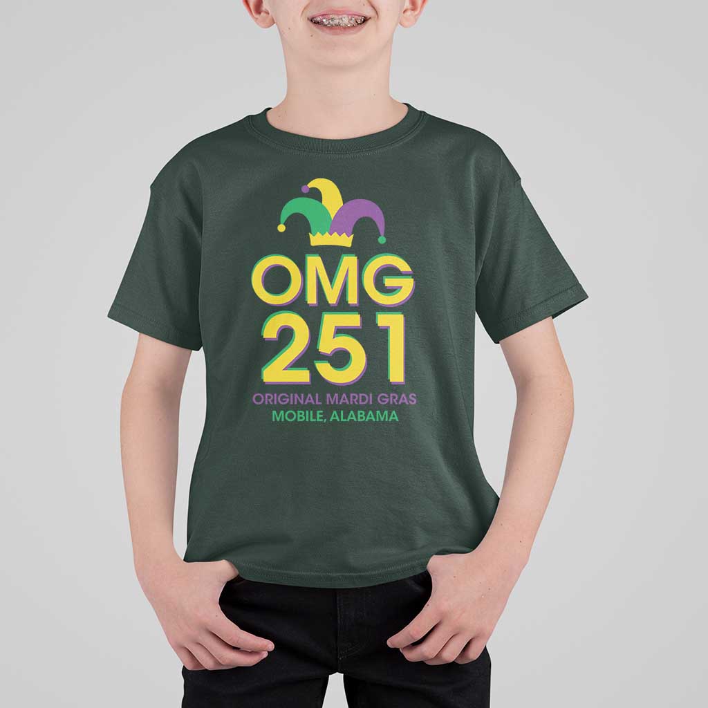 Funny Mardi Gras In Mobile Alabama T Shirt For Kid OMG 251 Original Mardi Gras Jester Hat