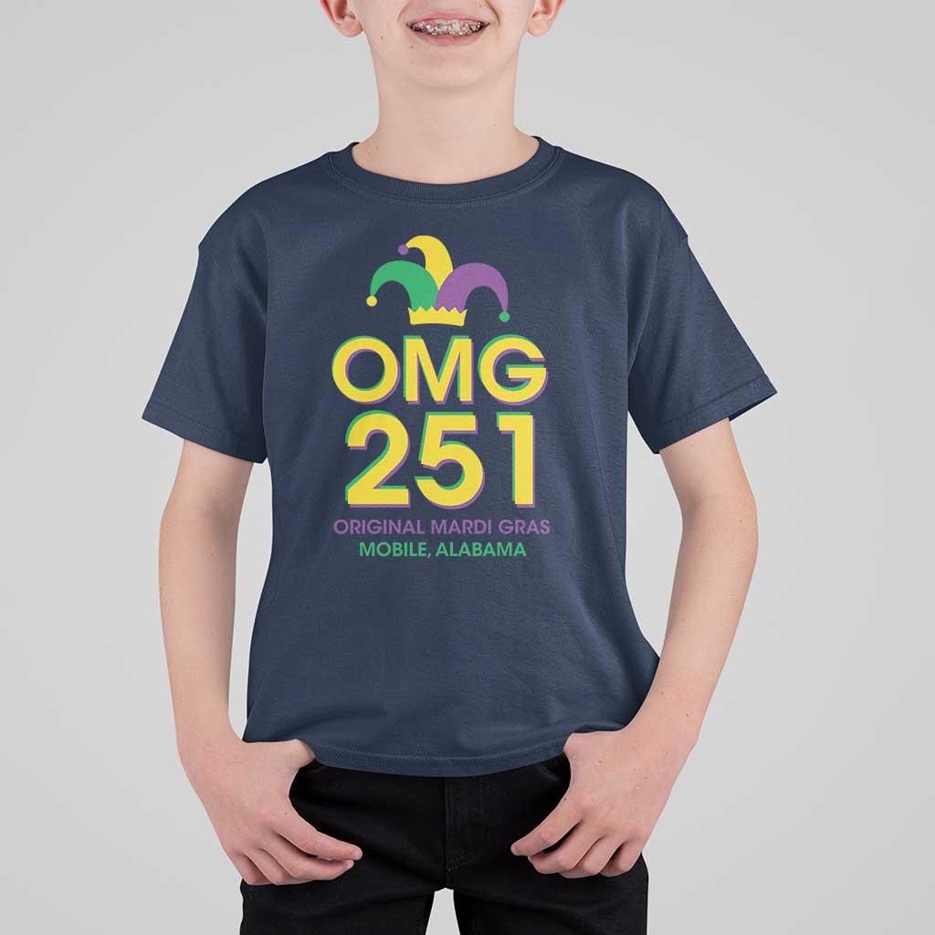 Funny Mardi Gras In Mobile Alabama T Shirt For Kid OMG 251 Original Mardi Gras Jester Hat