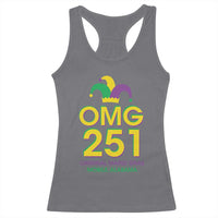 Funny Mardi Gras In Mobile Alabama Racerback Tank Top OMG 251 Original Mardi Gras Jester Hat