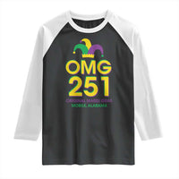 Funny Mardi Gras In Mobile Alabama Raglan Shirt OMG 251 Original Mardi Gras Jester Hat