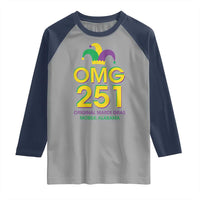 Funny Mardi Gras In Mobile Alabama Raglan Shirt OMG 251 Original Mardi Gras Jester Hat