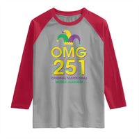 Funny Mardi Gras In Mobile Alabama Raglan Shirt OMG 251 Original Mardi Gras Jester Hat
