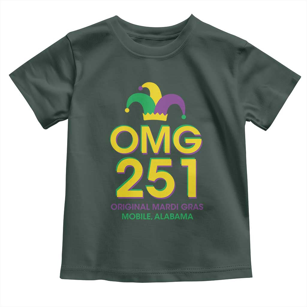Funny Mardi Gras In Mobile Alabama Toddler T Shirt OMG 251 Original Mardi Gras Jester Hat