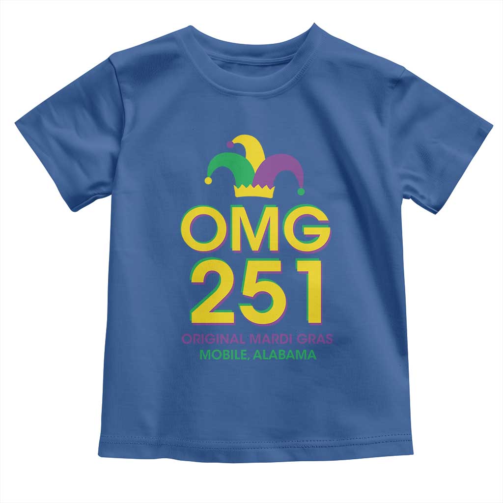 Funny Mardi Gras In Mobile Alabama Toddler T Shirt OMG 251 Original Mardi Gras Jester Hat