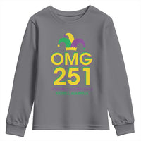 Funny Mardi Gras In Mobile Alabama Youth Sweatshirt OMG 251 Original Mardi Gras Jester Hat