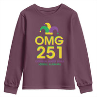 Funny Mardi Gras In Mobile Alabama Youth Sweatshirt OMG 251 Original Mardi Gras Jester Hat