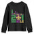 Funny Mardi Gras Mobile Alabama 251 Youth Sweatshirt Skyline Area Code Glitter Print