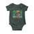 Funny Mardi Gras Mobile Alabama 251 Baby Onesie Where It All Started Area Code Glitter Print