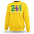 Funny Mardi Gras Mobile Alabama 251 Sweatshirt Where It All Started Area Code Glitter Print
