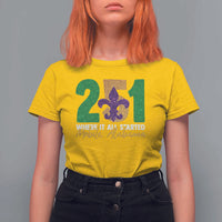 Funny Mardi Gras Mobile Alabama 251 T Shirt For Women Where It All Started Area Code Glitter Print