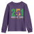 Funny Mardi Gras Mobile Alabama 251 Youth Sweatshirt Where It All Started Area Code Glitter Print