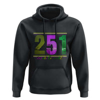 Funny Mardi Gras In Mobile Alabama 251 Hoodie Skyline Area Code