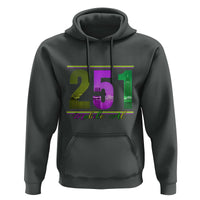 Funny Mardi Gras In Mobile Alabama 251 Hoodie Skyline Area Code