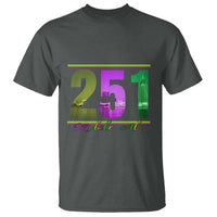 Funny Mardi Gras In Mobile Alabama 251 T Shirt Skyline Area Code