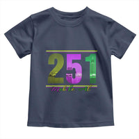 Funny Mardi Gras In Mobile Alabama 251 Toddler T Shirt Skyline Area Code